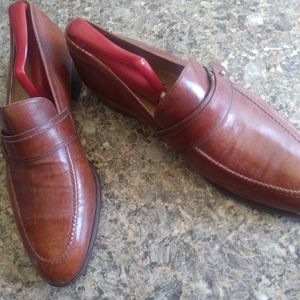 Carrano Men's Italy Brown Dress Slipon Loafer Size 9.5(46)